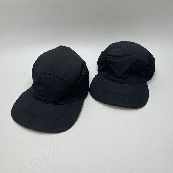 Lot x2 OAKLEY Womens Hydrolix Performance Black Hat Cap Lightweight Running - Picture 1 of 14